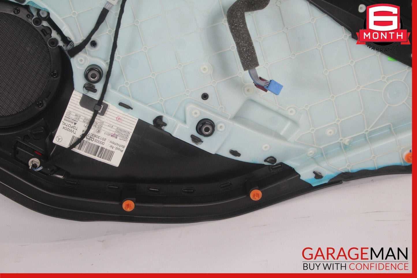 08-14 Mercedes W204 C250 Sedan Rear Left Side Interior Door Panel Anthracite