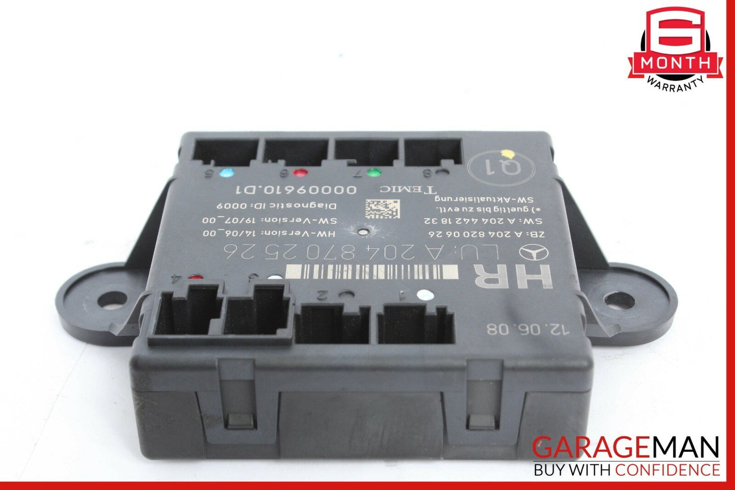 08-14 Mercedes W204 C350 Rear Right Side Door Control Module 2048702526 OEM