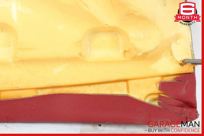 17-22 Alfa Romeo Giulia Rear Left Side Seat Bolster Cushion Red OEM