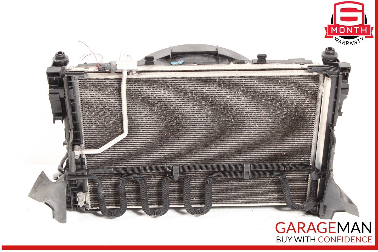 08-15 Mercedes X204 GLK350 Engine Radiator AC A/C Air Condenser Oil Cooler Assy