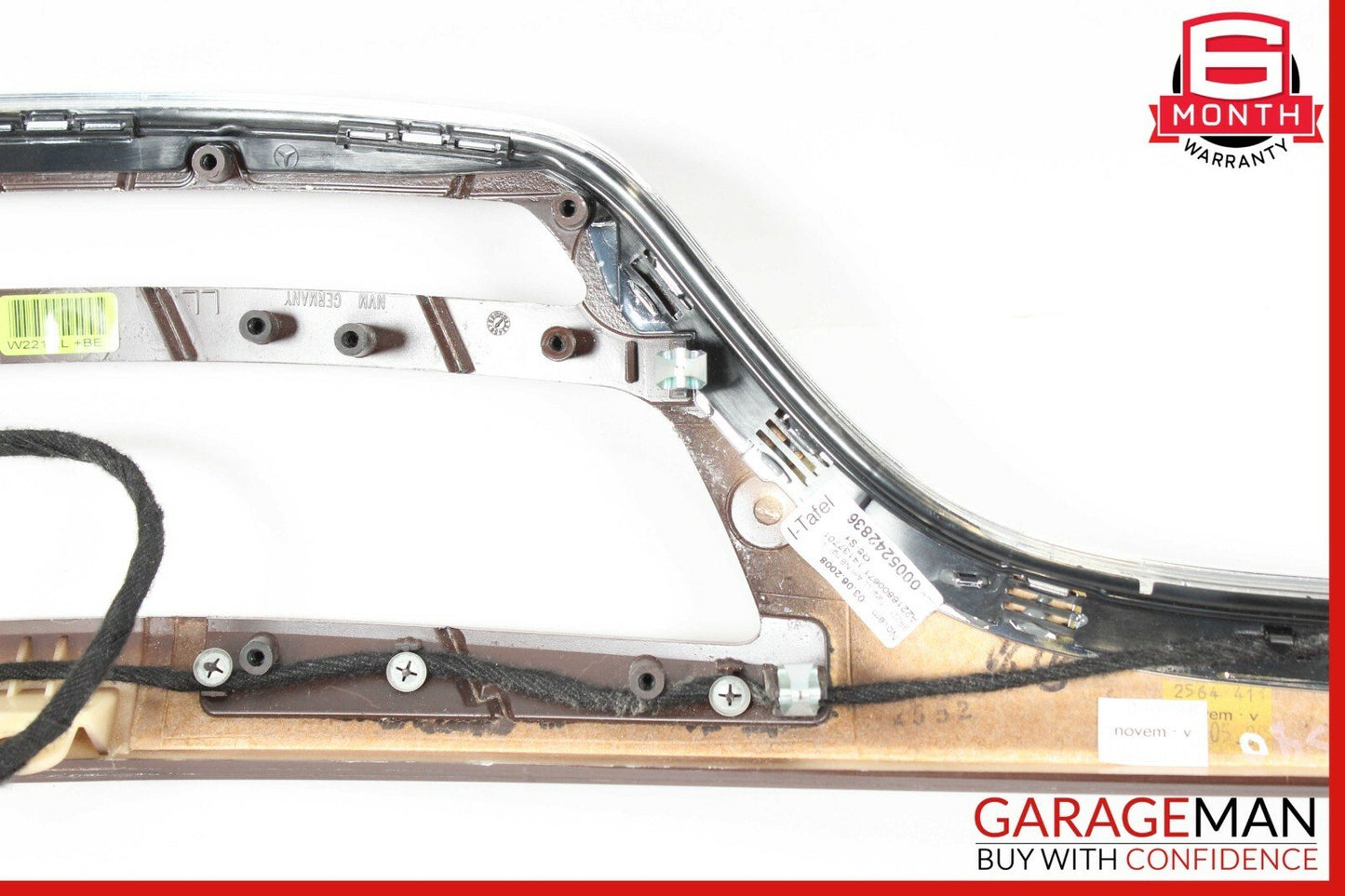07-09 Mercedes W221 S450 S550 Front Dash Dashboard Center Trim Bezel Cover Wood