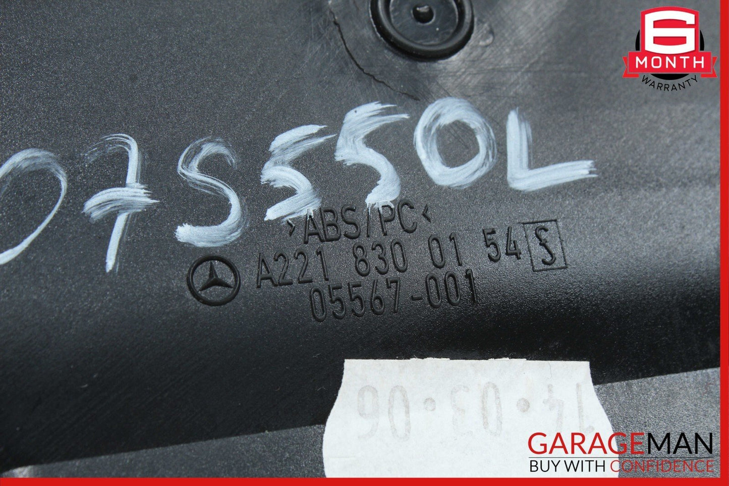 07-13 Mercedes W221 S550 CL550 Front Left Side Dashboard AC A/C Air Vent Trim