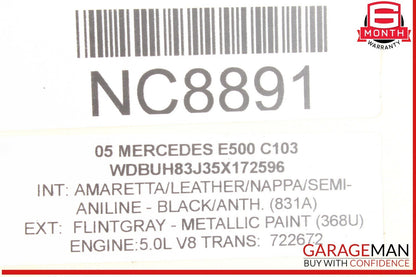 03-06 Mercedes W211 E500 Front Right Passenger Side Foglight Fog Light Lamp OEM