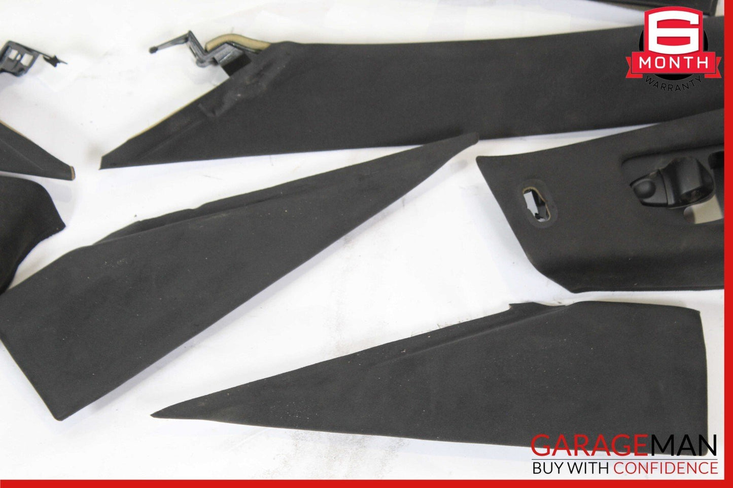 14-17 Maserati Ghibli Interior Roof Headliner Pillar Cover Set Trim Suede Assy