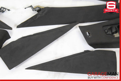 14-17 Maserati Ghibli Interior Roof Headliner Pillar Cover Set Trim Suede Assy