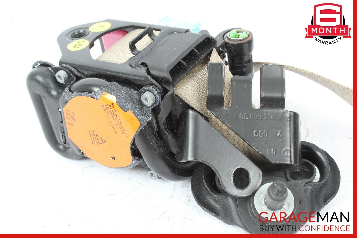 12-14 Mercedes W204 C350 Coupe Front Right Side Seat Belt Retractor Black