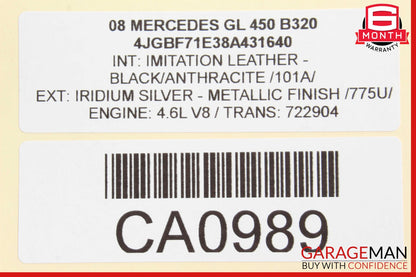 06-13 Mercedes X164 GL450 ML320 Headlight Control Switch Module Black OEM