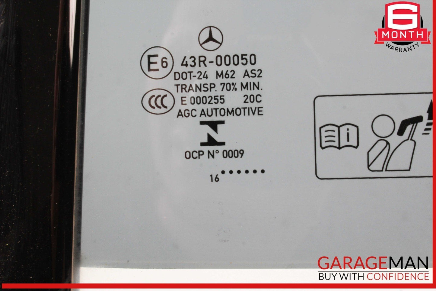 14-19 Mercedes W117 CLA250 Rear Left Driver Side Quarter Window Glass OEM