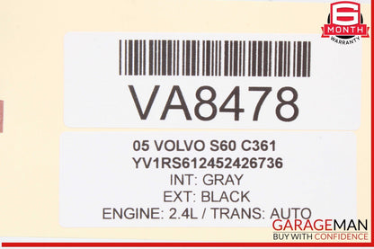 01-09 Volvo S60 Rear Left Driver Side Exterior Door Handle 9159639 OEM