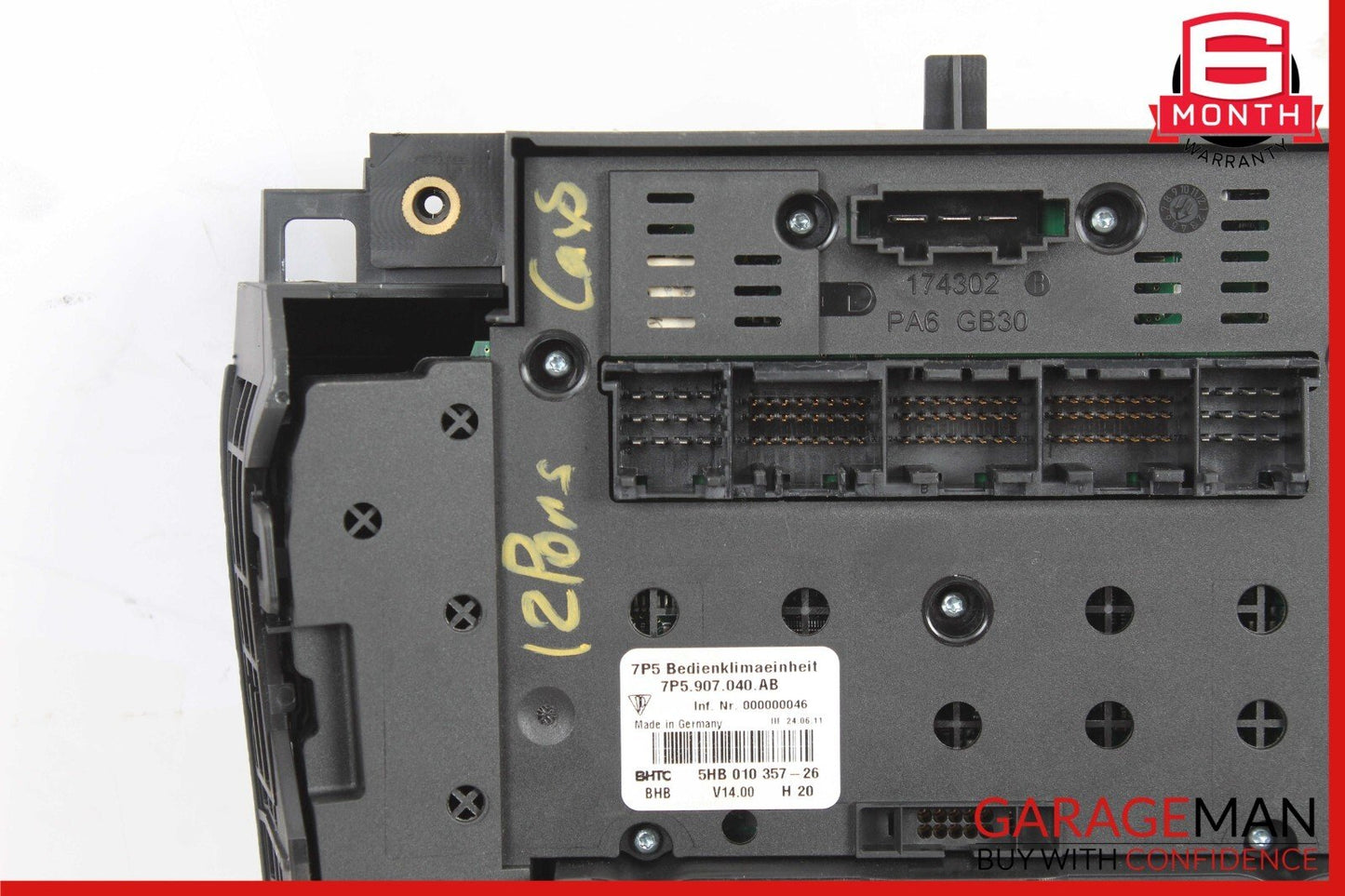 11-17 Porsche Cayenne 958 Front Center Console A/C Heater Climate Switch Control