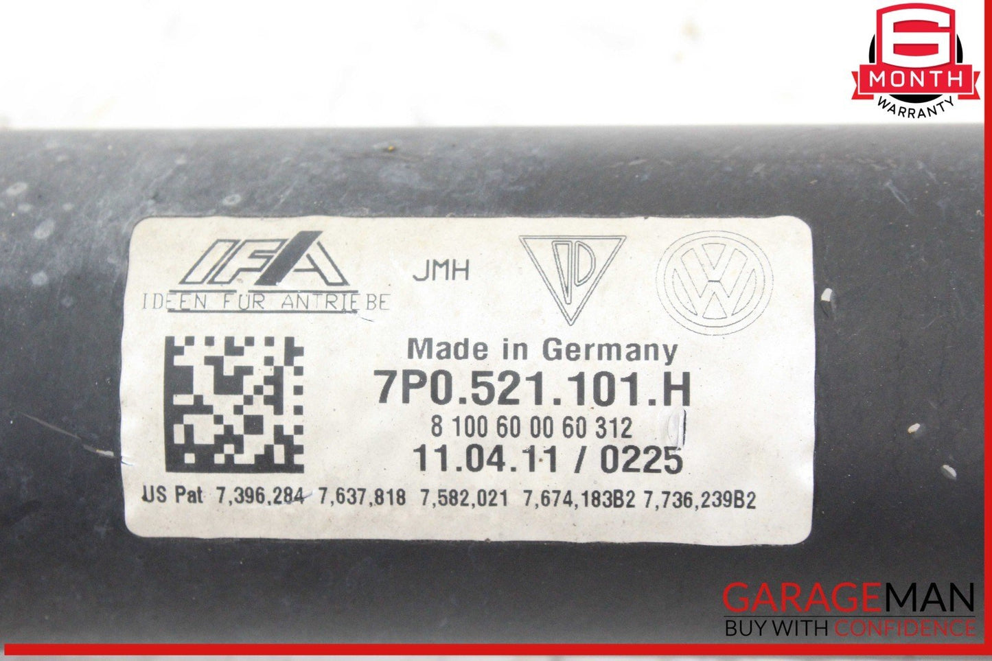 11-18 Porsche Cayenne 958 Front Driveshaft Propeller Shaft 7P0521101H OEM