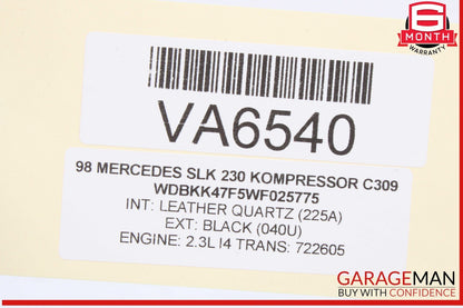 97-04 Mercedes R170 SLK230 Kompressor Dash Hazard Light Door Lock Switch OEM