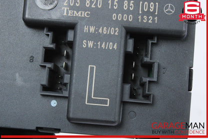 01-07 Mercedes W203 C230 Front Left Side Door Control Module 2038201585 OEM