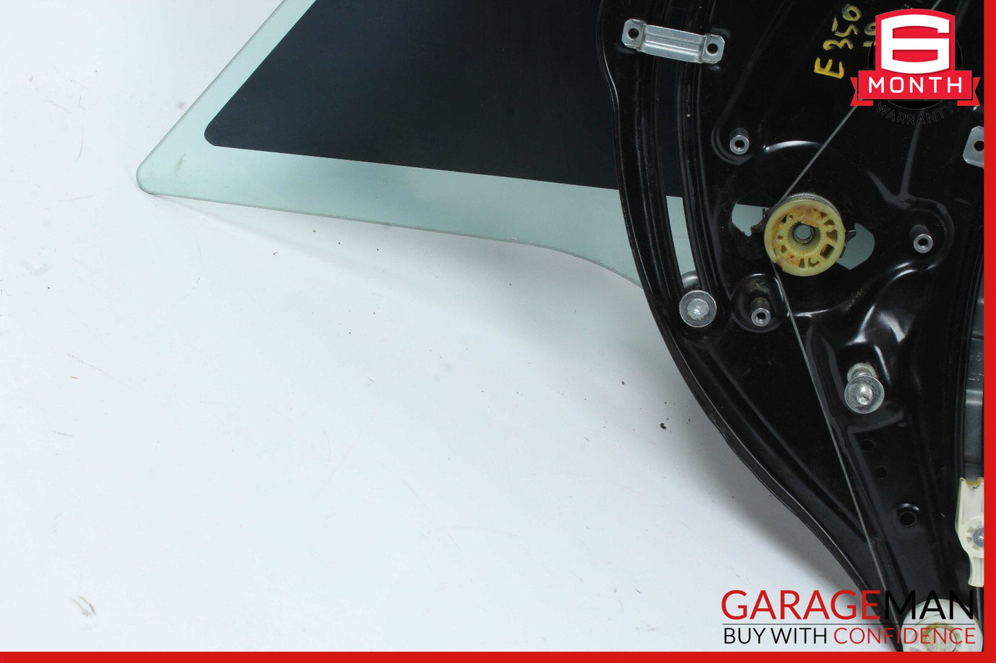 10-13 Mercedes W207 E350 Coupe Rear Left Quarter Window Glass & Regulator OEM