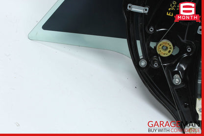 10-13 Mercedes W207 E350 Coupe Rear Left Quarter Window Glass & Regulator OEM
