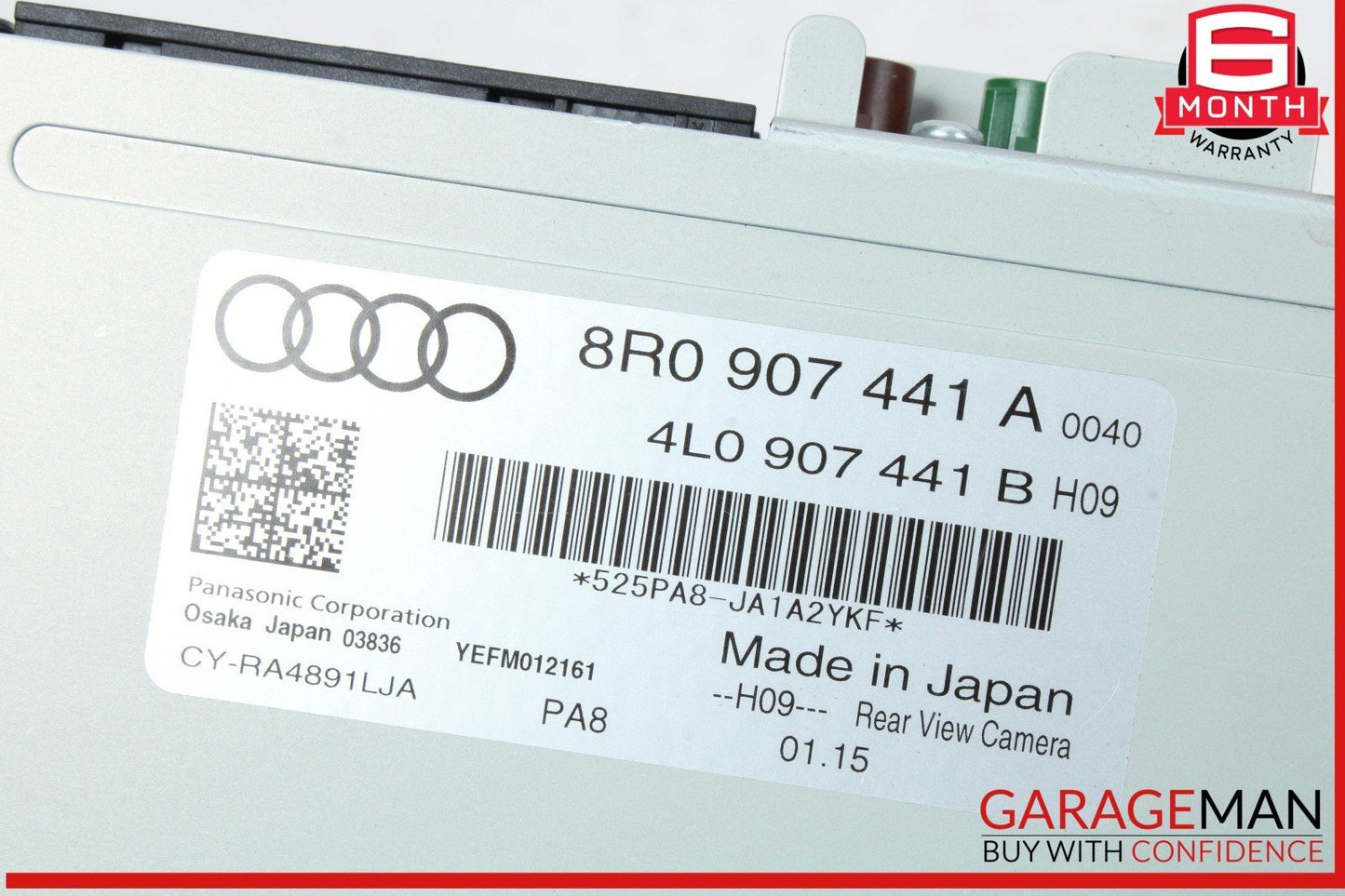 09-17 Audi Q5 SQ5 Rear View Camera Computer Control Module Unit 8R0907441A OEM