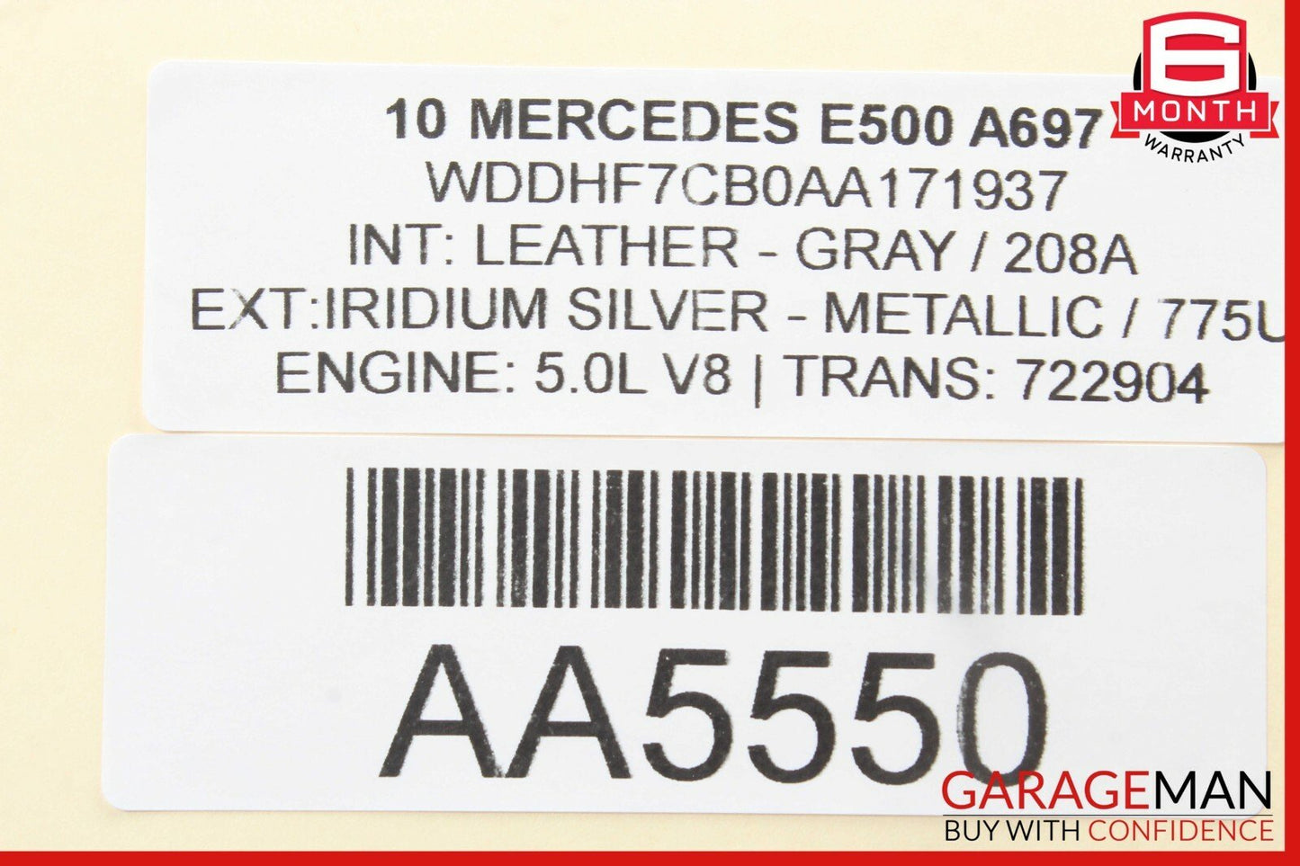 08-11 Mercedes W212 E500 C300 C63 AMG Rear Left Side Door Lock Latch Actuator