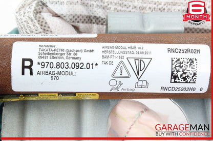 10-16 Porsche Panamera 970 Right Side Roof Curtain Airbag Air Bag 97080309201