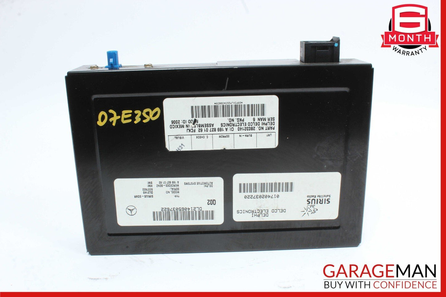 03-09 Mercedes W211 E350 CLK350 Sirius Satellite Radio Receiver 1698270162 OEM