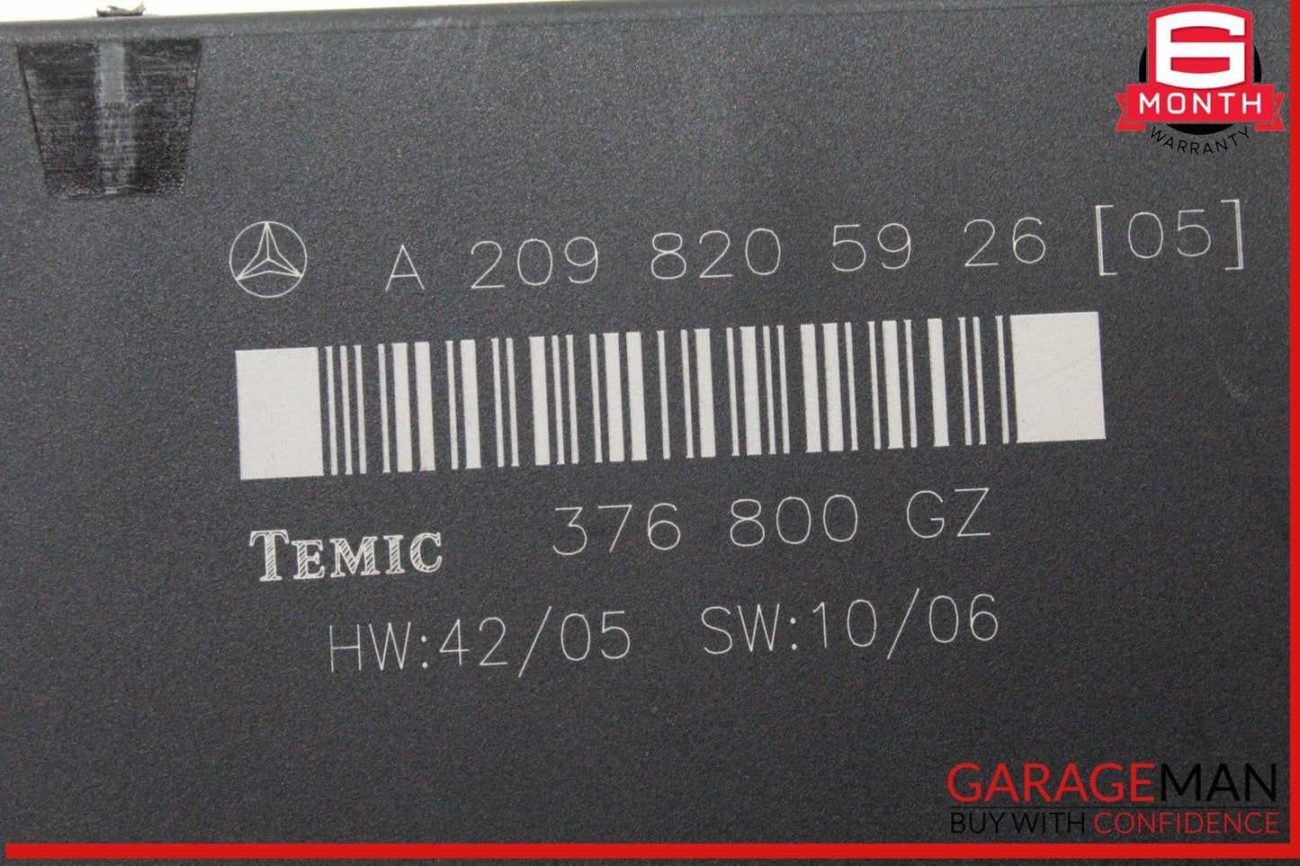 03-09 Mercedes W209 CLK350 CLK55 AMG CLK320 Rear Temic Control Module Unit OEM