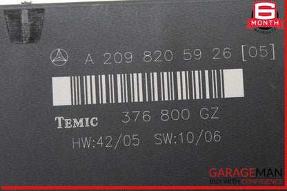 03-09 Mercedes W209 CLK350 CLK55 AMG CLK320 Rear Temic Control Module Unit OEM