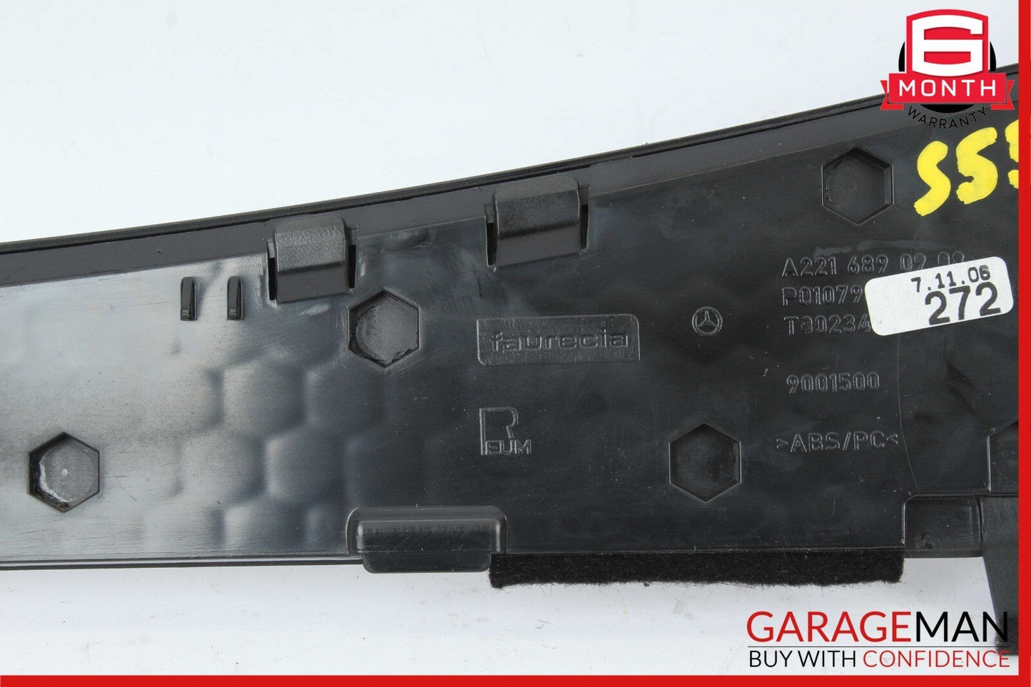 07-13 Mercedes W221 S550 S400 Dashboard Air Vent Trim Panel Cover Central OEM