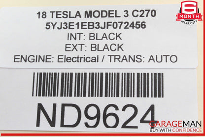 17-23 Tesla Model 3 Rear Right Side Tail Light Support Bracket 108399300D OEM