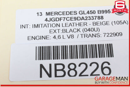 12-19 Mercedes X166 GL450 GL550 Front Left Side Speaker Door Mirror Cover OEM