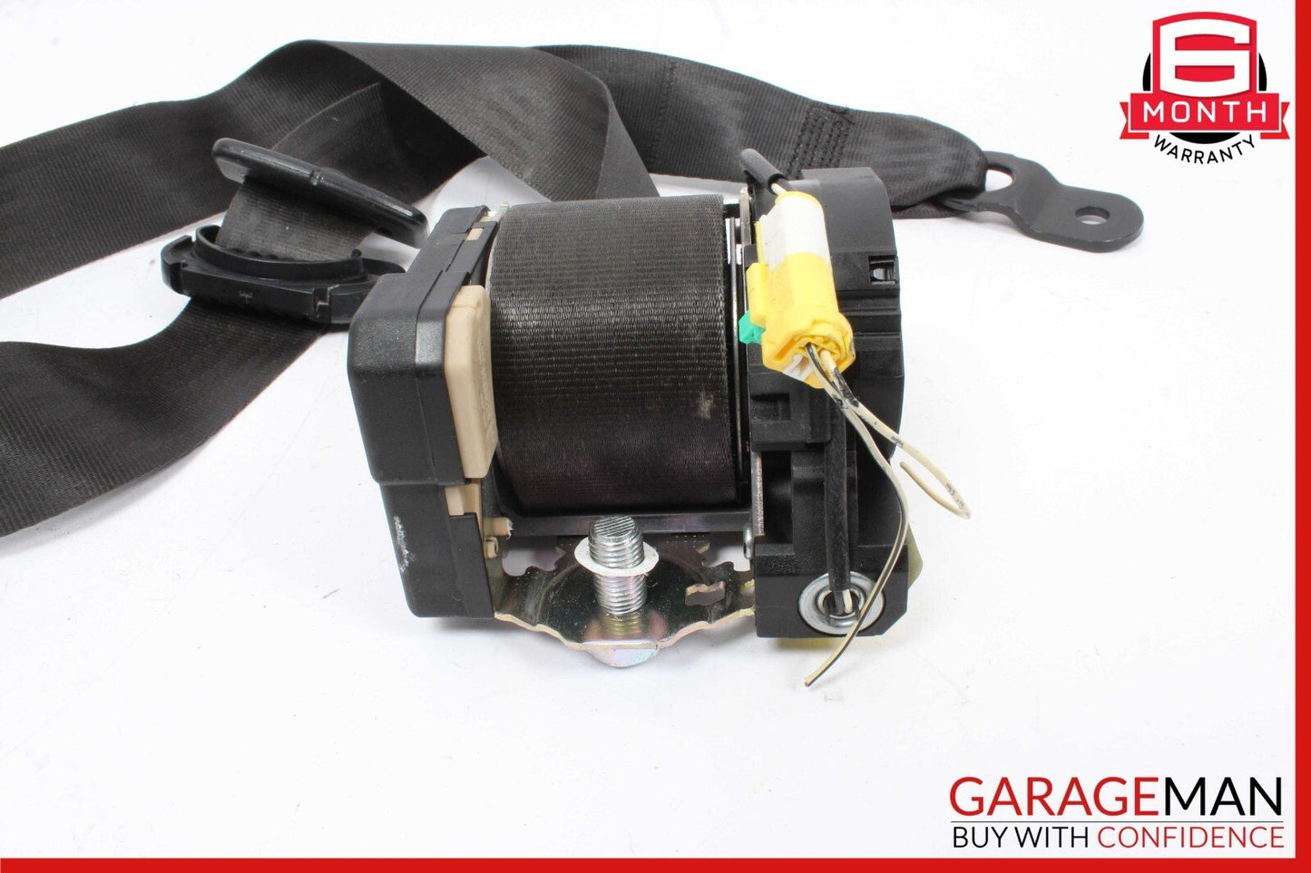03-08 Maserati Quattroporte M139 Front Left Driver Side Seat Belt Black OEM