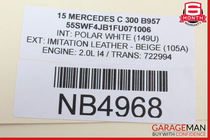 15-20 Mercedes W205 C300 C350e Front Right Side Suspension Lower Control Arm OEM