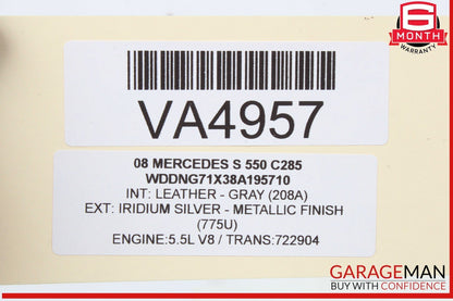 07-13 Mercedes W221 S550 S400 Front Right Door Lock Latch Actuator OEM