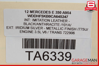 10-15 Mercedes W212 E350 GLK350 C250 Coupe Shark Fin Radio Antenna Silver OEM