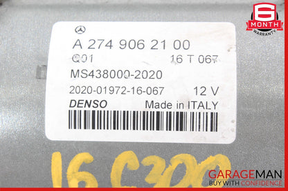 15-20 Mercedes W205 C300 GLC300 DENSO Engine Starter Motor 2749062100 OEM