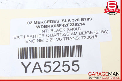 01-04 Mercedes R170 SLK320 Trunk Lid Lock Latch Actuator Assembly 1707500384 OEM