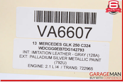 10-15 Mercedes X204 GLK250 GLK350 Rear Glass Windshield Wiper Motor Valeo OEM