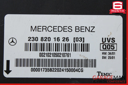 03-08 Mercedes R230 SL500 SL550 SL55 Convertible Top Roof Control Module Unit
