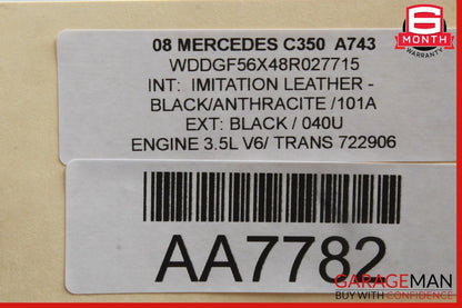 08-14 Mercedes W204 C350 C250 Front Right Side Door Lock Latch Actuator OEM
