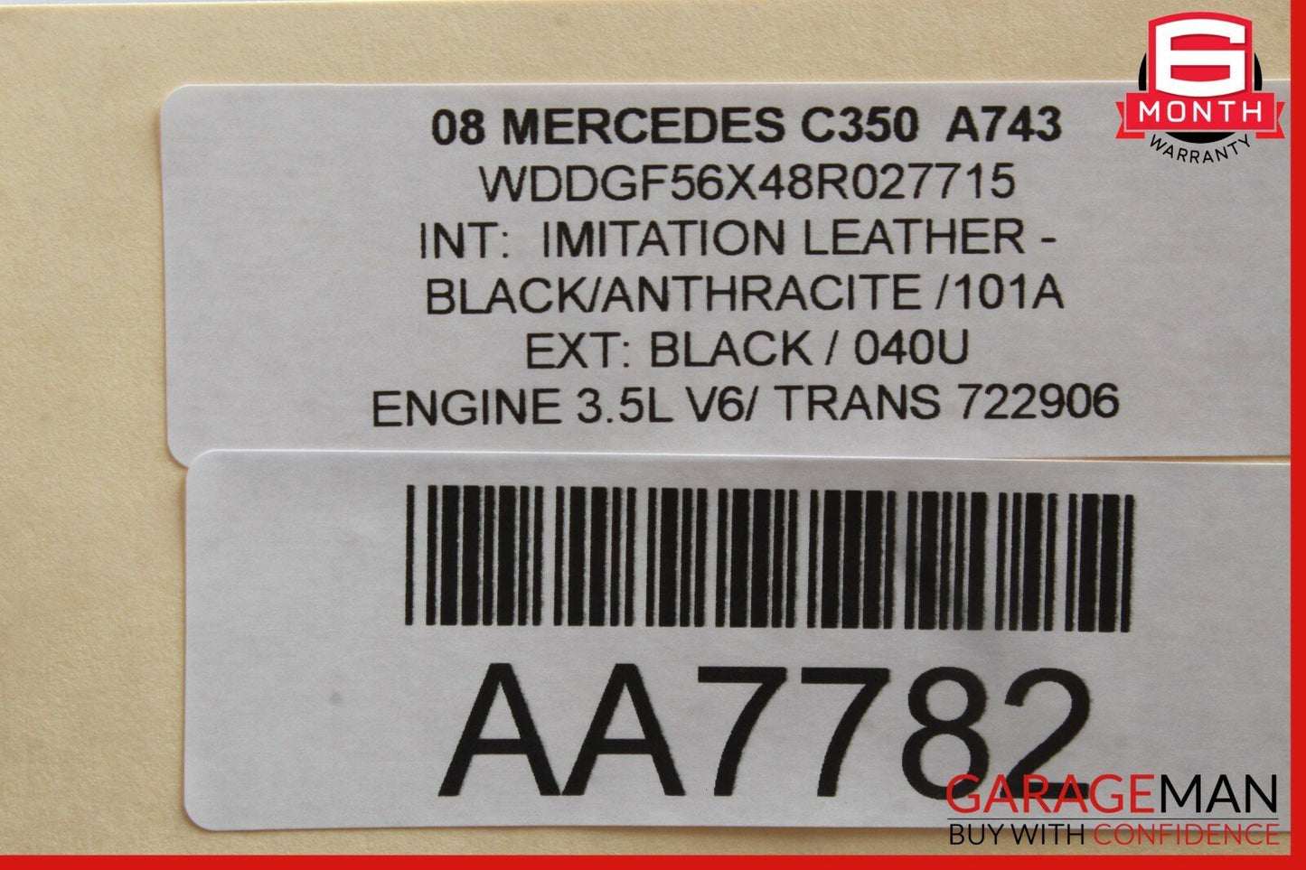 08-14 Mercedes W204 C350 C250 Front Right Side Door Lock Latch Actuator OEM