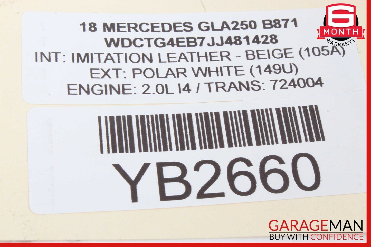 15-20 Mercedes X156 GLA250 Front Left Side Door Window Regulator Motor Unit OEM