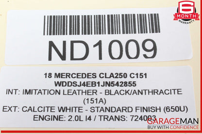 12-20 Mercedes W117 CLA250 CLA45 AMG ML350 Front Right Side Door Control Module