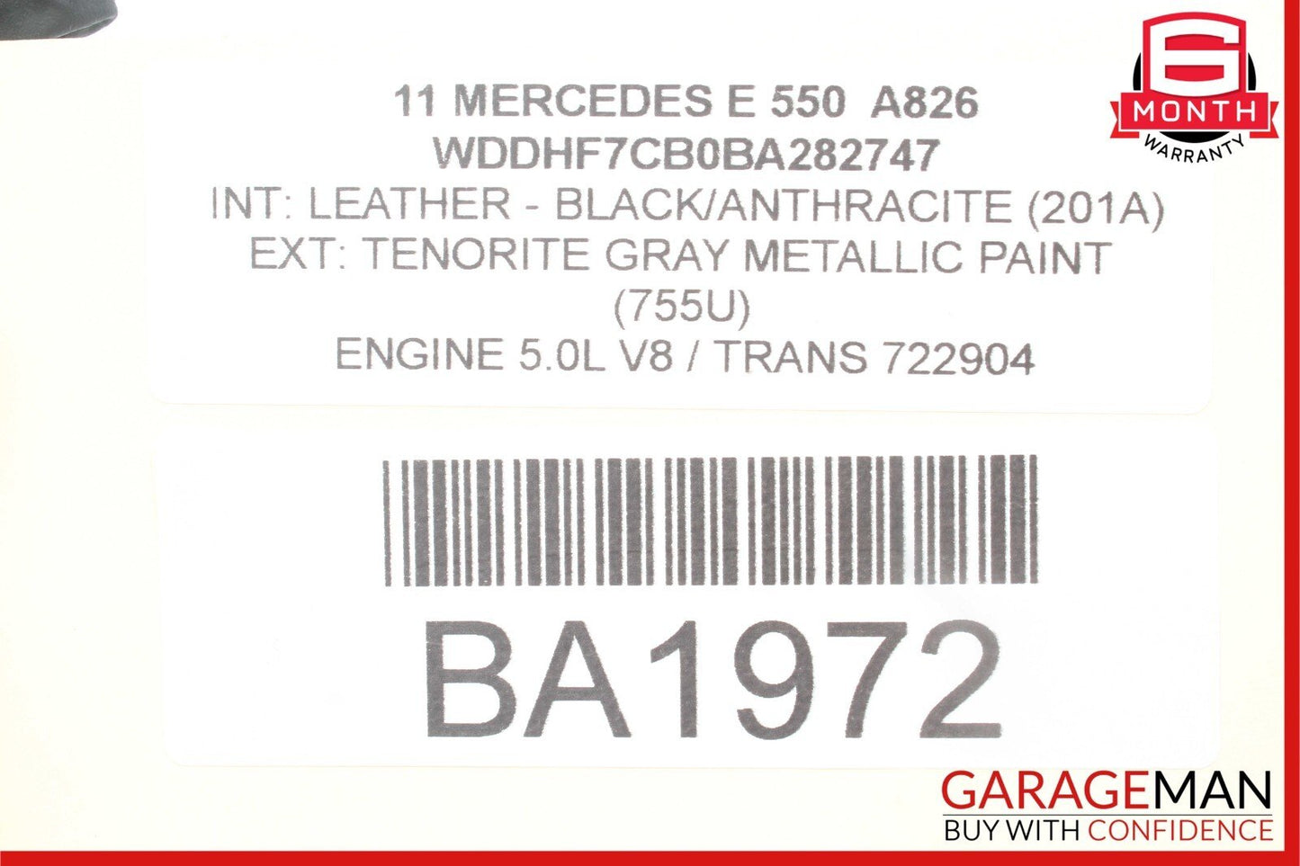 08-16 Mercedes W212 E550 C250 Top Roof Shark Fin GPS Radio Antenna OEM
