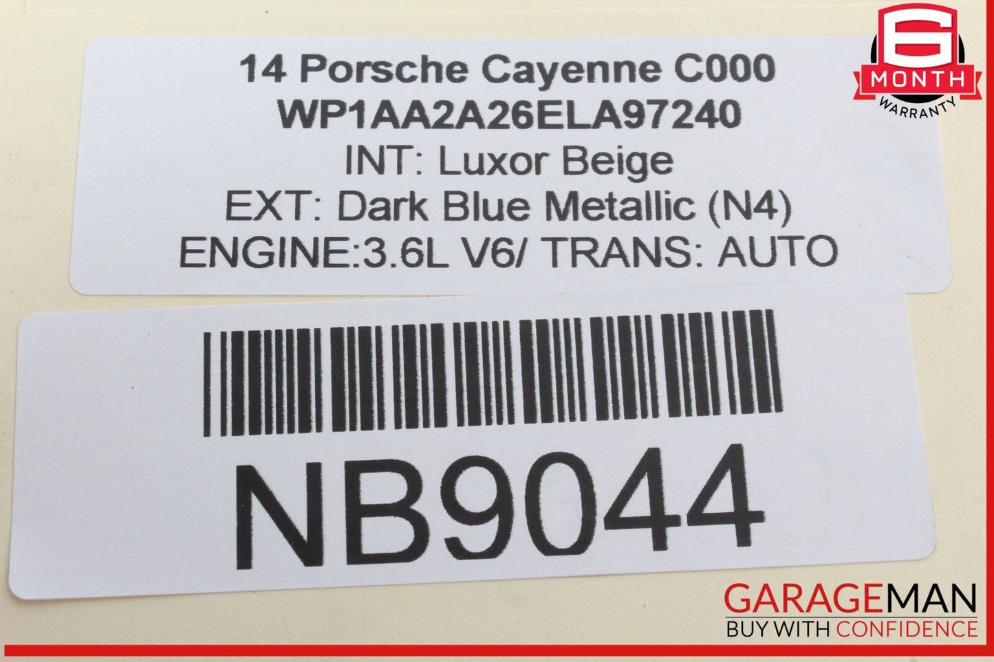 11-18 Porsche Cayenne 958 Rear Left Driver Side Exterior Door Handle OEM