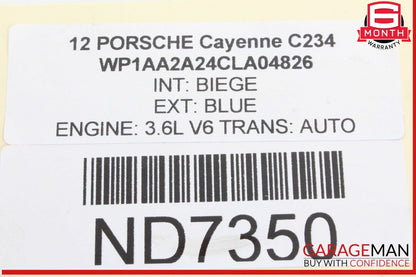 11-18 Porsche Cayenne 958 Automatic Transmission Oil Cooler Radiator w/ Line OEM