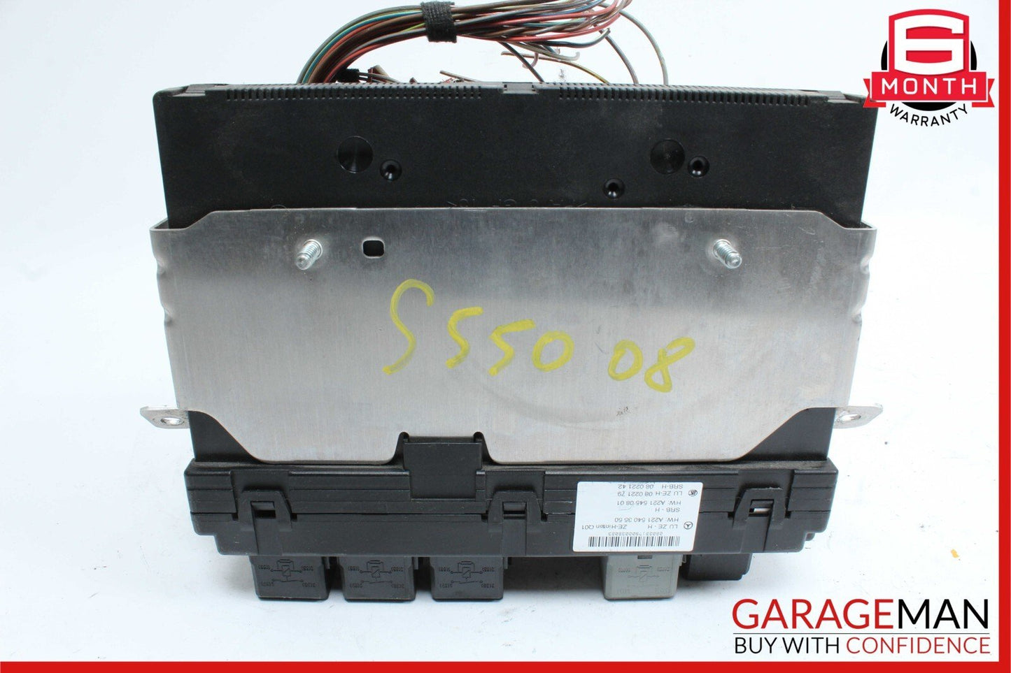 07-09 Mercedes W221 S550 CL550 Rear Trunk Relay Junction Fuse Box 2215403550 OEM