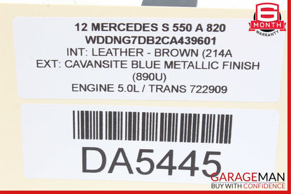 07-14 Mercedes W221 S550 CL63 Trunk Release Remote Open Close Module Unit OEM