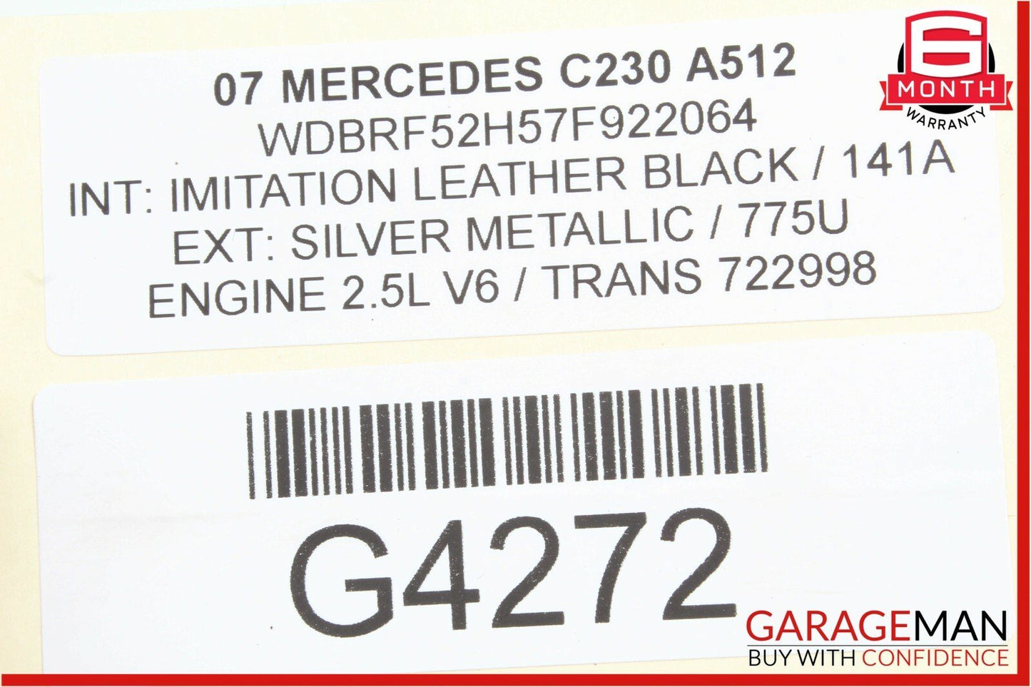 01-07 Mercedes W203 C230 C320 Front Right / Left Side Door Sound Audio Speaker