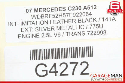 01-07 Mercedes W203 C230 C320 Front Right / Left Side Door Sound Audio Speaker