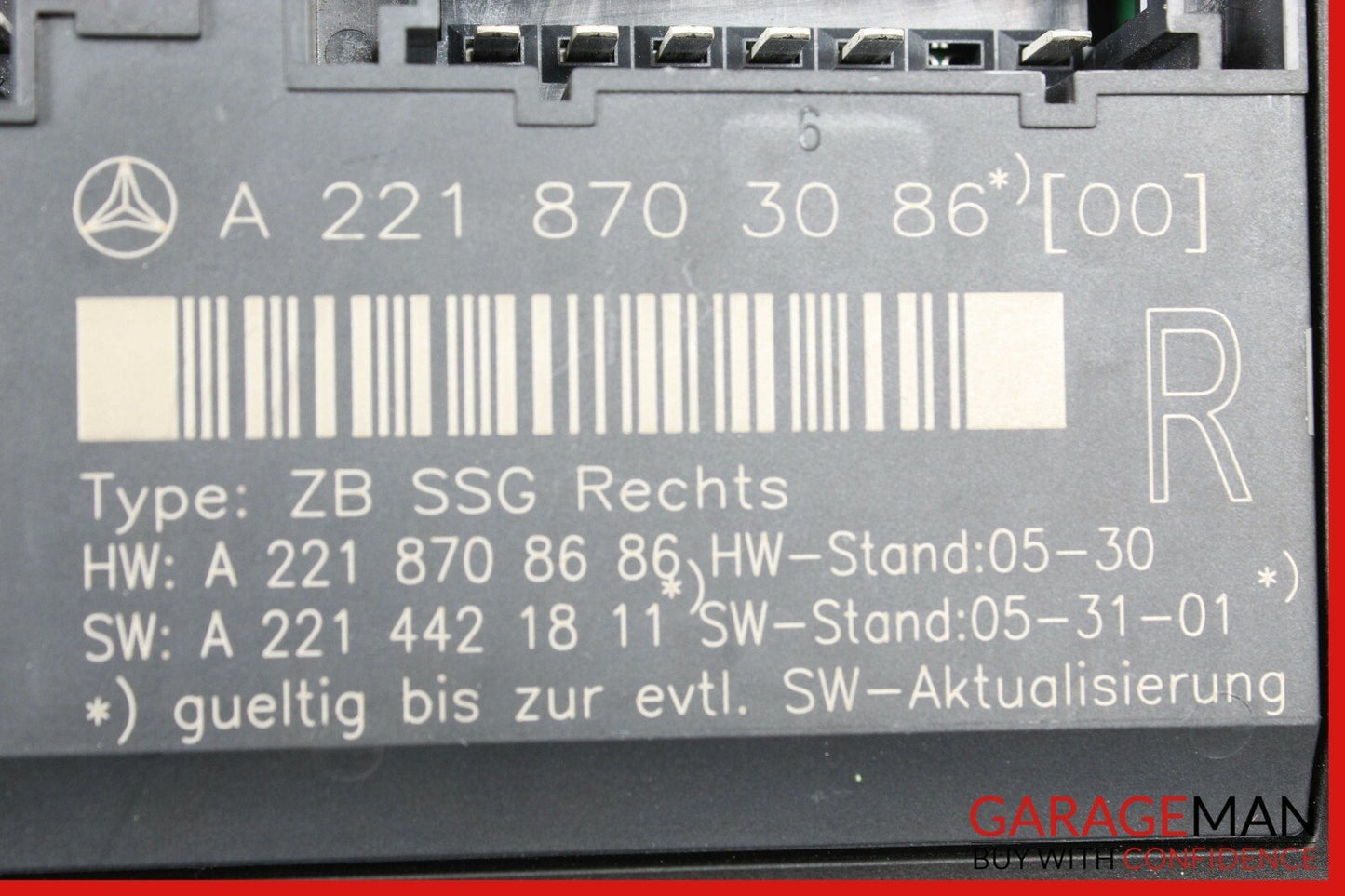 07-09 Mercedes W221 S550 Front Right Passenger Side Under Seat Control Module