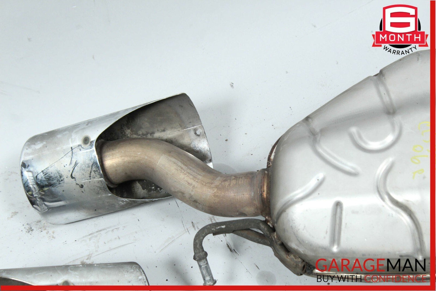 06-08 Mercedes W219 CLS500 Rear Right & Left Side Exhaust Muffler Mufflers Set