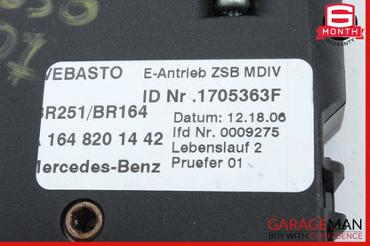 06-12 Mercedes W251 R350 4MATIC Panoramic Sunroof Sun Roof Motor 1648201442 OEM